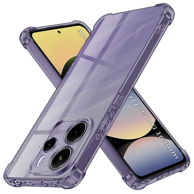 Husa pentru Xiaomi Redmi Note 14 4G (Regional), Techsuit Shockproof Clear Silicone, fumuriu