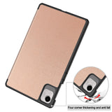 Husa tableta pentru Honor Pad X9, Techsuit FoldPro, roz