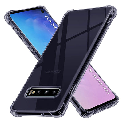 Husa pentru Samsung Galaxy S10, Techsuit Shockproof Clear Silicone, fumuriu