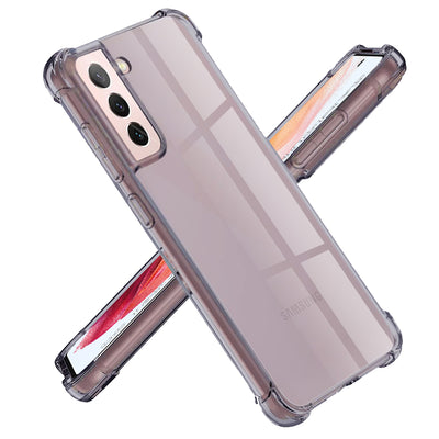 Husa pentru Samsung Galaxy S21 5G, Techsuit Shockproof Clear Silicone, fumuriu