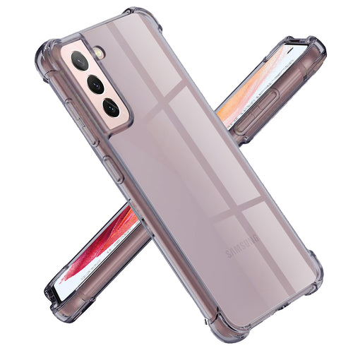 Husa pentru Samsung Galaxy S21 5G, Techsuit Shockproof Clear Silicone, fumuriu