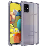 Husa pentru Samsung Galaxy A51 4G, Techsuit Shockproof Clear Silicone, fumuriu