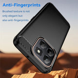 Husa pentru Honor X6c, Techsuit Carbon Silicone, negru