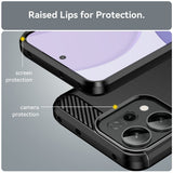 Husa pentru OPPO Reno14 FS 5G, Techsuit Carbon Silicone, albastru