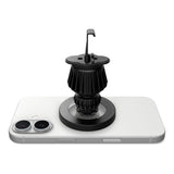 Suport auto Spigen MFT13 (ACP08315), MagSafe, pentru Bord, Grila ventilatie, 360A° Rotatie, Prindere magnetica, Universal, Reglabil, argintiu