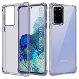 Husa pentru Samsung Galaxy S20 Plus, Techsuit Shockproof Clear Silicone, fumuriu