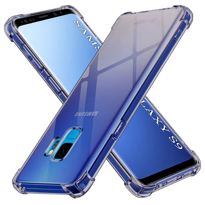 Husa pentru Samsung Galaxy S9, Techsuit Shockproof Clear Silicone, fumuriu