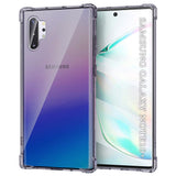 Husa pentru Samsung Galaxy Note 10 Plus, Techsuit Shockproof Clear Silicone, fumuriu