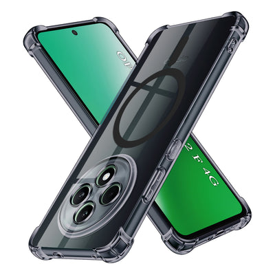 Husa pentru OPPO Reno12 F 5G, Techsuit Shockproof Clear Silicone MagSafe, fumuriu