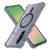Husa pentru Samsung Galaxy A56 5G, Techsuit Shockproof Clear Silicone MagSafe, fumuriu