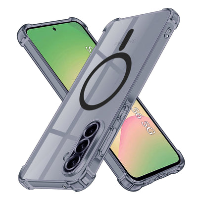 Husa pentru Samsung Galaxy A56 5G, Techsuit Shockproof Clear Silicone MagSafe, fumuriu