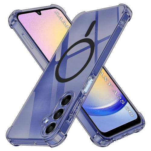 Husa pentru Samsung Galaxy A25 5G, Techsuit Shockproof Clear Silicone MagSafe, fumuriu