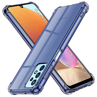 Husa pentru Samsung Galaxy A32 4G, Techsuit Shockproof Clear Silicone, fumuriu