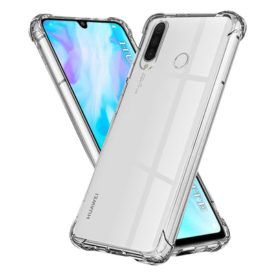 Husa pentru Huawei P30 Lite, Techsuit Shockproof Clear Silicone, transparenta