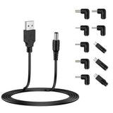 Adaptor Techsuit (11 pack) Adaptor Cablu Chargenest (AC21), USB to 7x DC Barrel, Jack Adapter, Type-C, Mini-USB