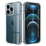 Husa pentru iPhone 12 Pro Max, Techsuit Shockproof Clear Silicone, transparenta