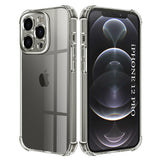 Husa pentru iPhone 12 Pro, Techsuit Shockproof Clear Silicone, transparenta