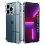 Husa pentru iPhone 13 Pro, Techsuit Shockproof Clear Silicone, transparenta