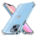 Husa pentru iPhone 13 mini, Techsuit Shockproof Clear Silicone, transparenta