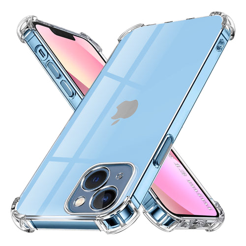 Husa pentru iPhone 13 mini, Techsuit Shockproof Clear Silicone, transparenta