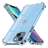 Husa pentru iPhone 13, Techsuit Shockproof Clear Silicone, transparenta