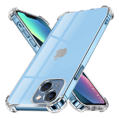 Husa pentru iPhone 13, Techsuit Shockproof Clear Silicone, transparenta