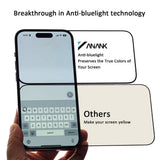 Folie de protectie pentru iPhone 15 Pro, Anank 2.5D Anti-blue Light Screen Protector