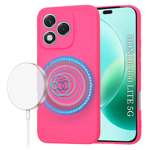 Husa pentru Honor 400 Lite, Techsuit SoftFlex MagSafe, fucsia