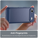 Husa pentru iPhone 17 Air, Techsuit Carbon Silicone, albastru