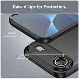 Husa pentru iPhone 17 Air, Techsuit Carbon Silicone, albastru