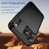 Husa pentru iPhone 17 Pro Max, Techsuit Carbon Silicone, albastru