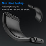 Husa pentru iPhone 17 Pro, Techsuit Carbon Silicone, albastru