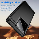 Husa pentru Realme GT 7, Techsuit Carbon Silicone, negru