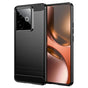 Husa pentru Realme GT 7, Techsuit Carbon Silicone, negru
