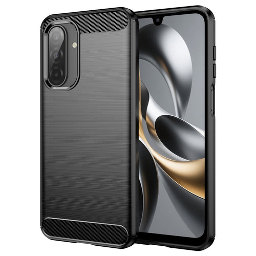 Husa pentru Samsung Galaxy A17 5G, Techsuit Carbon Silicone, negru