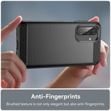 Husa pentru Samsung Galaxy A17 5G, Techsuit Carbon Silicone, negru