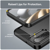 Husa pentru Samsung Galaxy A17 5G, Techsuit Carbon Silicone, negru