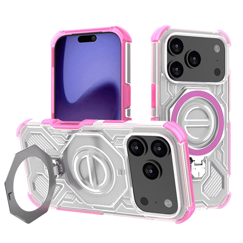 Husa pentru iPhone 17 Pro, Techsuit Carbon Shield PRO, roz