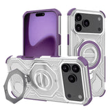 Husa pentru iPhone 17 Pro Max, Techsuit Carbon Shield PRO, mov