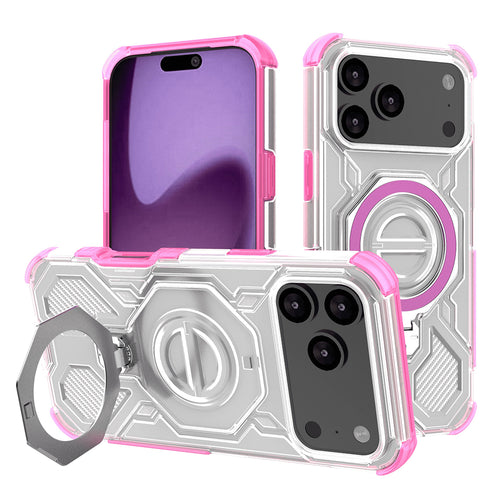 Husa pentru iPhone 17 Pro Max, Techsuit Carbon Shield PRO, roz