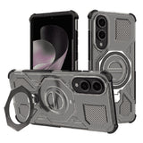 Husa pentru Samsung Galaxy S25 Edge, Techsuit Carbon Shield PRO, fumuriu