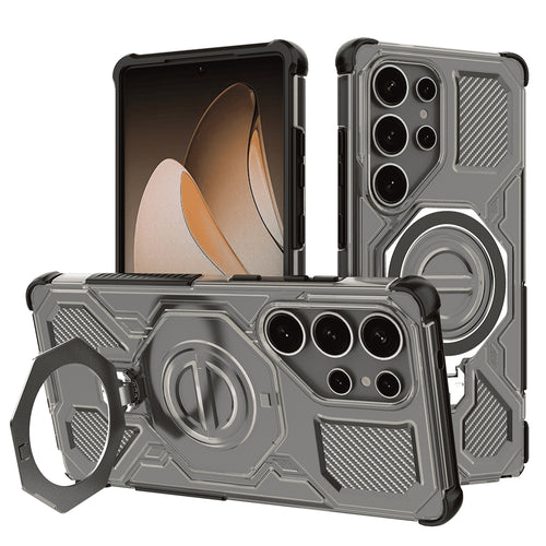 Husa pentru Samsung Galaxy S25 Ultra, Techsuit Carbon Shield PRO, fumuriu
