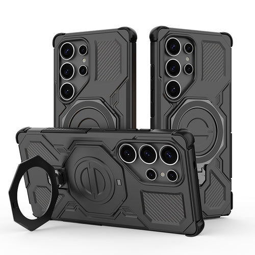 Husa pentru Samsung Galaxy S25 Ultra, Techsuit Carbon Shield PRO, negru