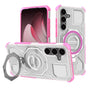 Husa pentru Samsung Galaxy S25, Techsuit Carbon Shield PRO, roz