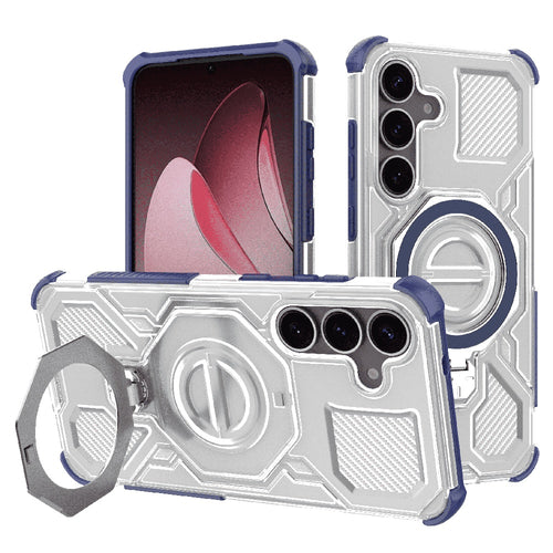 Husa pentru Samsung Galaxy S25 Plus, Techsuit Carbon Shield PRO, albastru