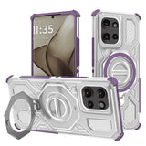 Husa pentru Motorola Edge 50, Techsuit Carbon Shield PRO, mov