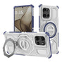 Husa pentru Motorola Edge 50, Techsuit Carbon Shield PRO, albastru
