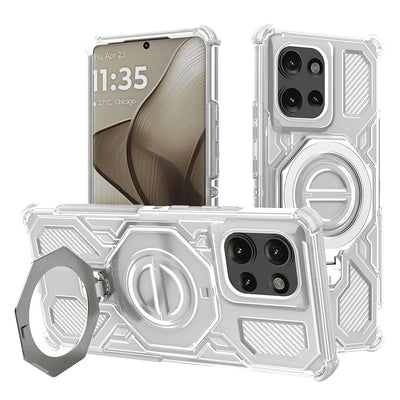 Husa pentru Motorola Edge 50, Techsuit Carbon Shield PRO, alb