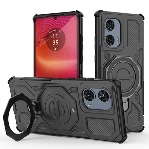 Husa pentru Motorola Edge 50 Fusion, Techsuit Carbon Shield PRO, negru