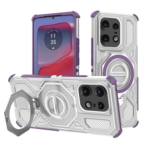 Husa pentru Motorola Edge 50 Pro, Techsuit Carbon Shield PRO, mov